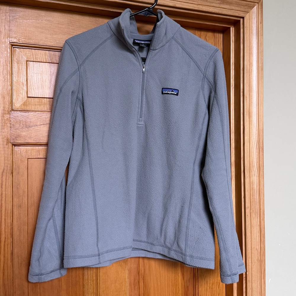 🏔️ Patagonia Gray Fleece Quarter-Zip Pullover 🏔️